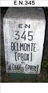 E.N. 345 - Belmonte - Caria - Capinha
 - Ponte da Meimoa - Alcaide - E.N.18